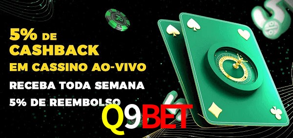 Promoções do cassino ao Vivo Q9BET